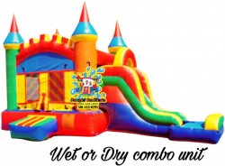 RAINBOW FUN BOUNCE COMBO (WET OR DRY)